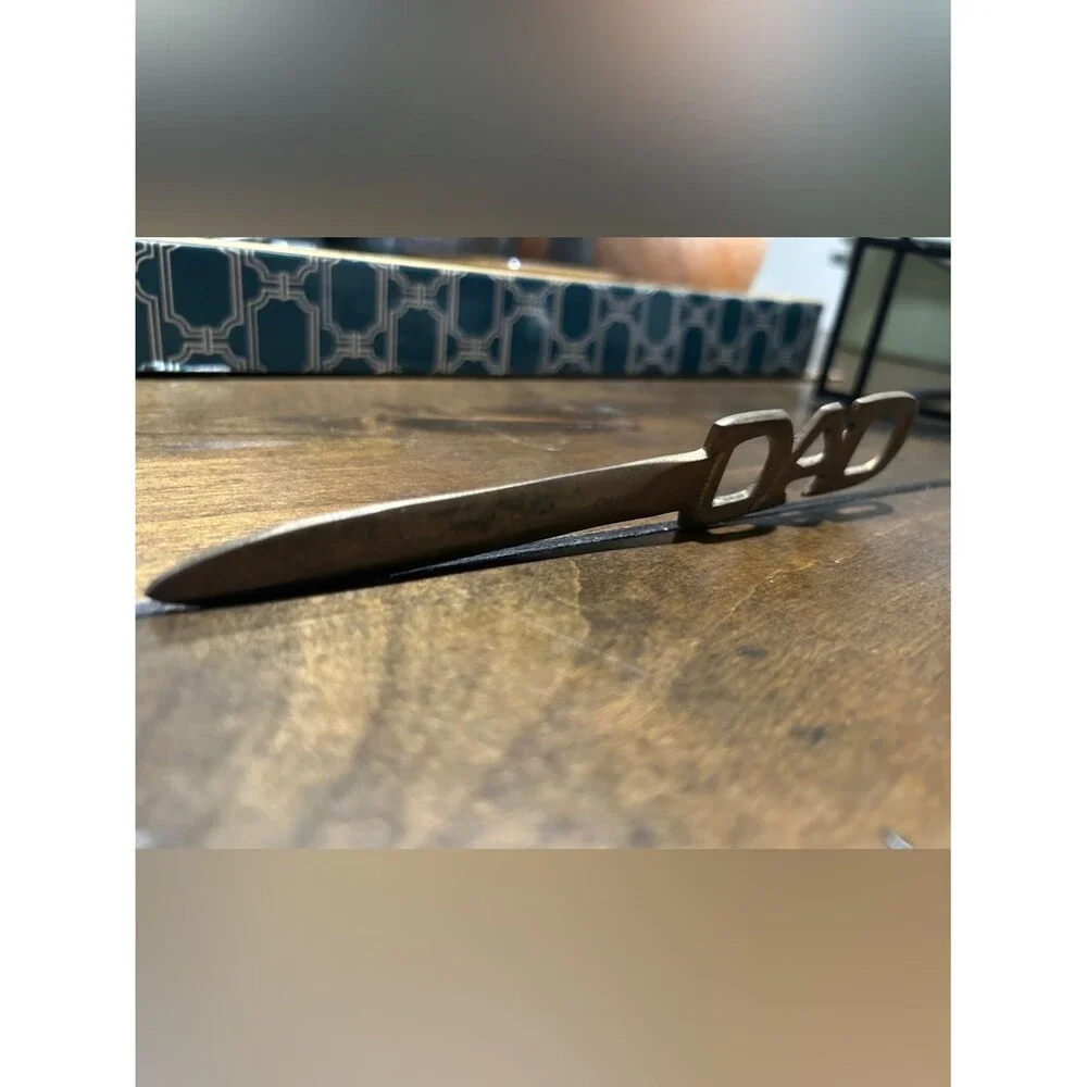 DAD Brass Letter Opener - Vintage Fathers Tool GUC